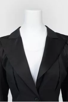 Black cropped jacket