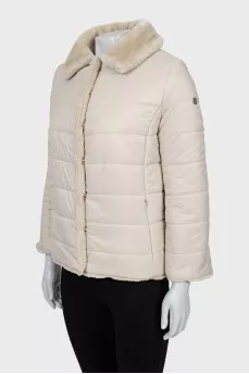 Reversible jacket with buttons
