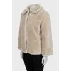 Reversible jacket with buttons