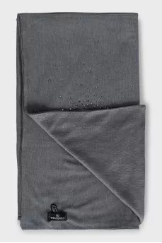 Cashmere and silk scarf with rhinestones