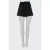Black shorts with belt