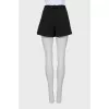 Black shorts with belt