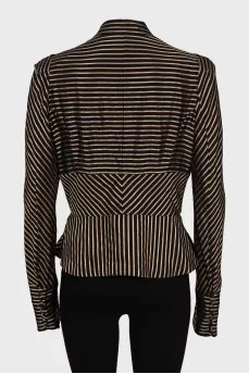 Fitted striped blouse