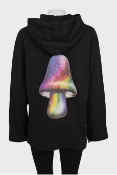 Hoodie with print on the back