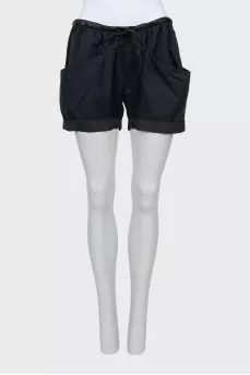 Shorts with patch pockets