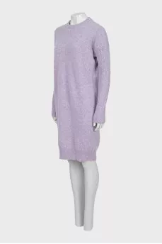Slim fit wool dress