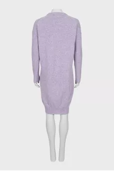 Slim fit wool dress