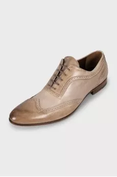 Men's beige brogues