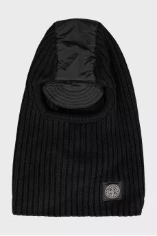 Knitted wool balaclava