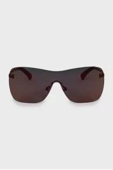 Sunglasses mask with orange coating