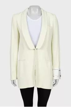 Yellow fitted jacket