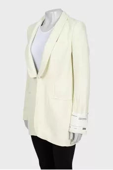 Yellow fitted jacket