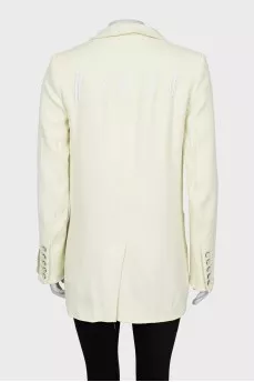 Yellow fitted jacket