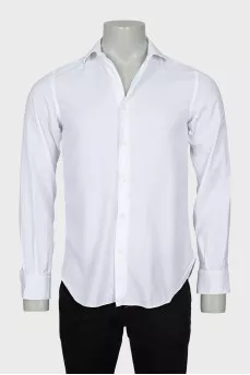 Men's white striped shirt