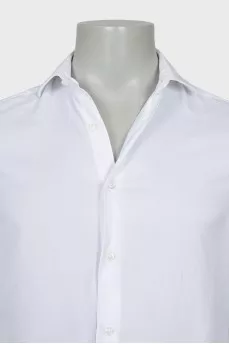 Men's white striped shirt