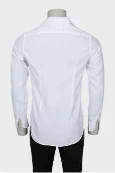Men's white striped shirt