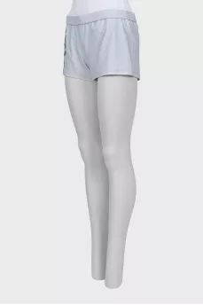 Gray swim shorts with tag