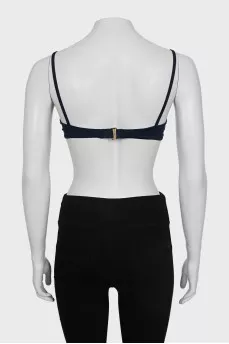 Blue swimsuit with tag