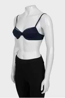 Blue swimsuit with tag