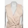Beige fitted suit