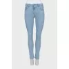 Skinny fit jeans in light blue