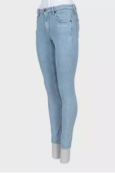 Skinny fit jeans in light blue
