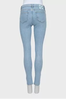 Skinny fit jeans in light blue