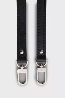 Thin leather belt for bag