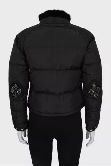 Vintage jacket with fur collar