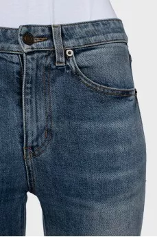 Синие джинсы skinny fit