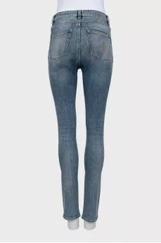 Синие джинсы skinny fit