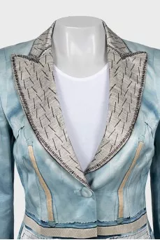 Fitted printed jacket