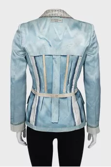 Fitted printed jacket