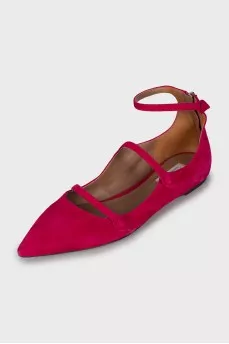 Pink suede shoes