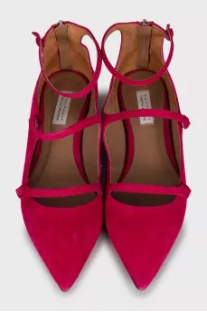 Pink suede shoes