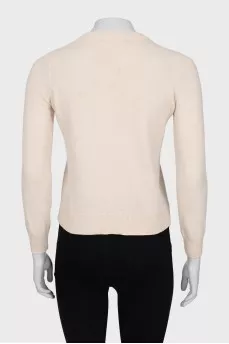 Fitted sweater with zip
