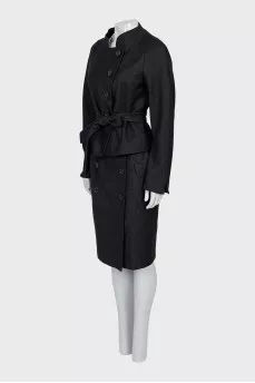 Suit with a wool skirt