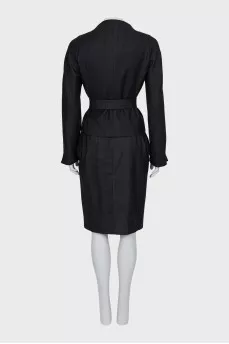 Suit with a wool skirt
