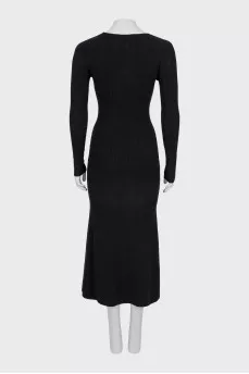 Ribbed bodycon maxi dress