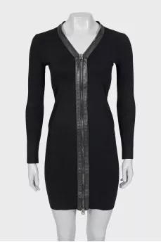 Bodycon dress with zipper