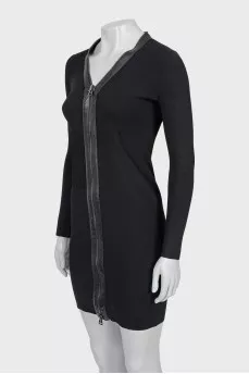 Bodycon dress with zipper