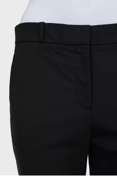 Black tapered trousers