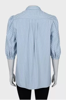 Striped shirt with 3/4 sleeves