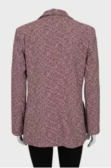 Double-breasted jacket with patch pockets