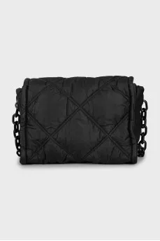 Textile bag with black logo
