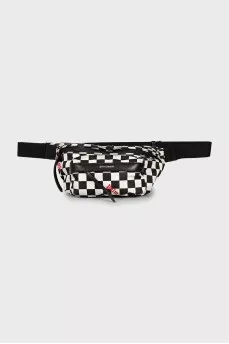 Belt bag in check print