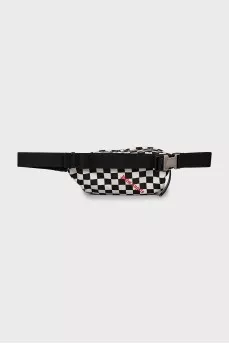 Belt bag in check print