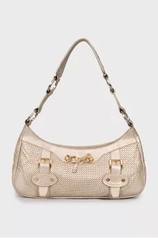 Silver shoulder bag