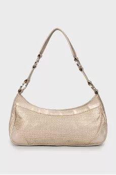 Silver shoulder bag