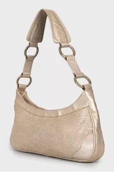 Silver shoulder bag